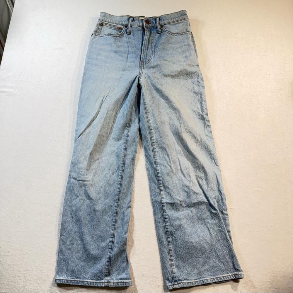 Madewell The Perfect Vintage Wide Leg Crop Jean, Altoona Wash, Size 26
